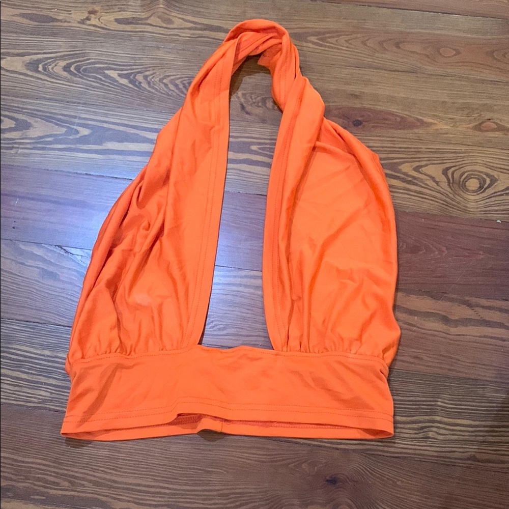 University of Florida gators tailgate top Orange Halter Crop Top